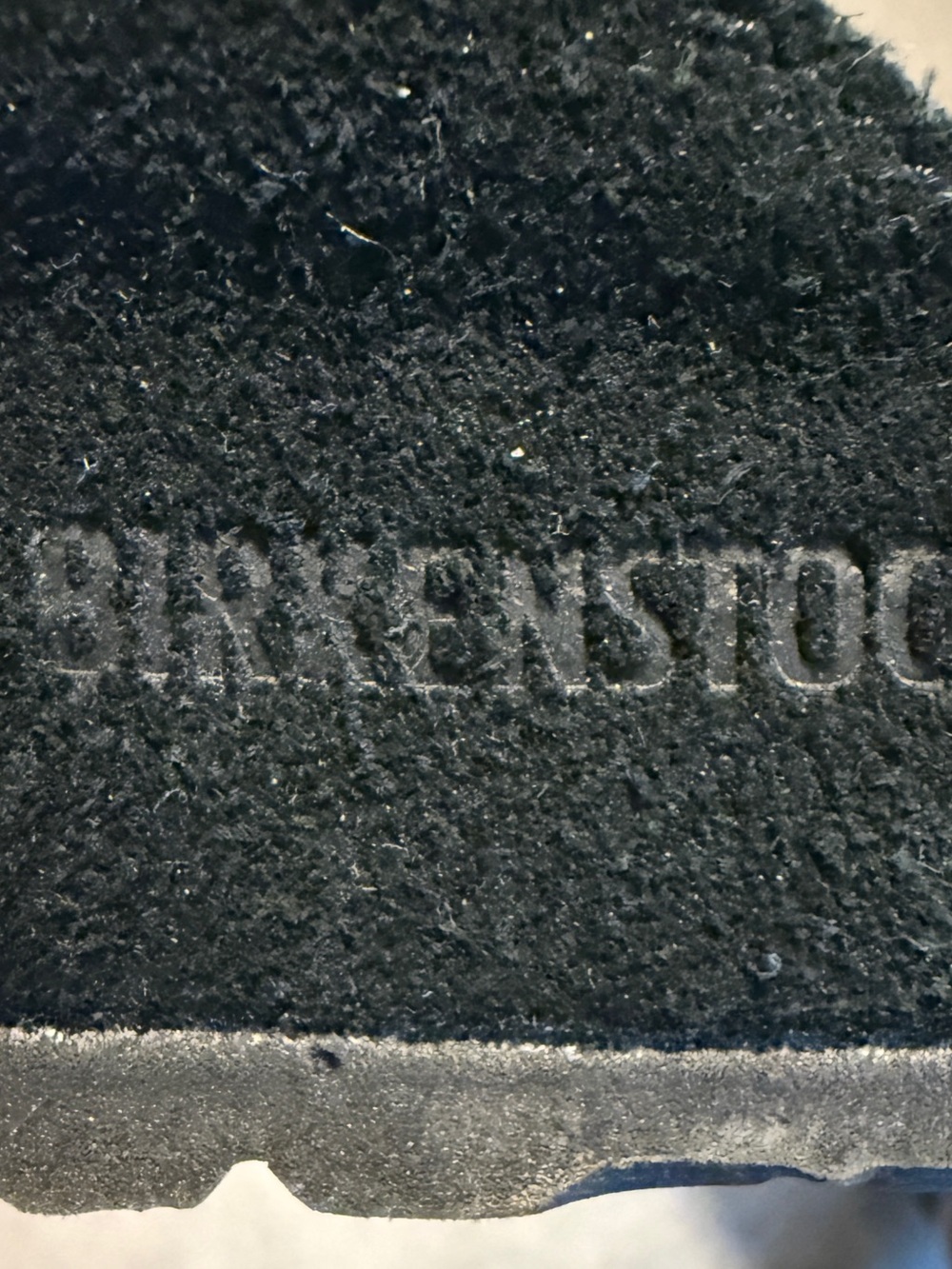 Birkenstock Black Suede Fur-Lined Clog Mule - Picture 8 of 9
